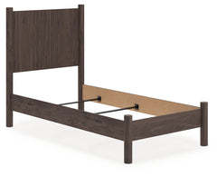 Best Deals Furniture - Ashley Furniture - Pamytta Twin Panel Bed - Twin Panel Bed / Brown - PCB2614B14