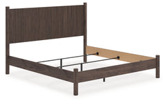 Best Deals Furniture - Ashley Furniture - Pamytta King Panel Bed - King Panel Bed / Brown - PCB2614B26