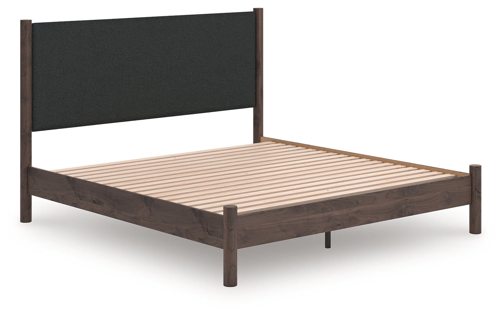 Best Deals Furniture - Ashley Furniture - Pamytta King Upholstered Panel Platform Bed - King Upholstered Panel Platform Bed - PCB2614B28