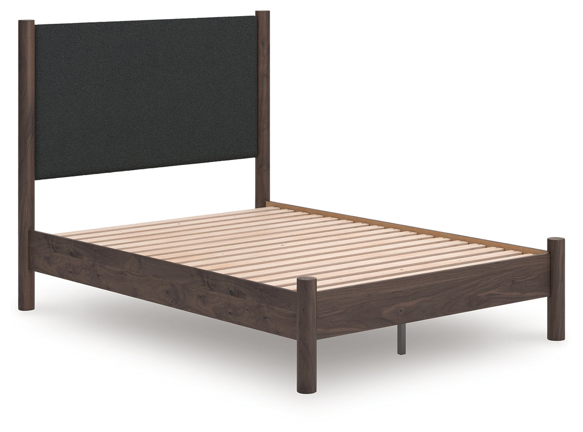 Best Deals Furniture - Ashley Furniture - Pamytta Full Upholstered Panel Platform Bed - Full Upholstered Panel Platform Bed - PCB2614B10