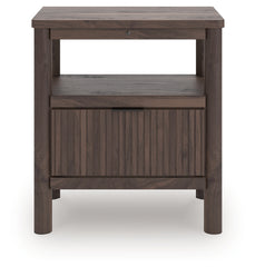 Best Deals Furniture - Ashley Furniture - Pamytta Nightstand - One Drawer Night Stand / Brown - PCB2614-91