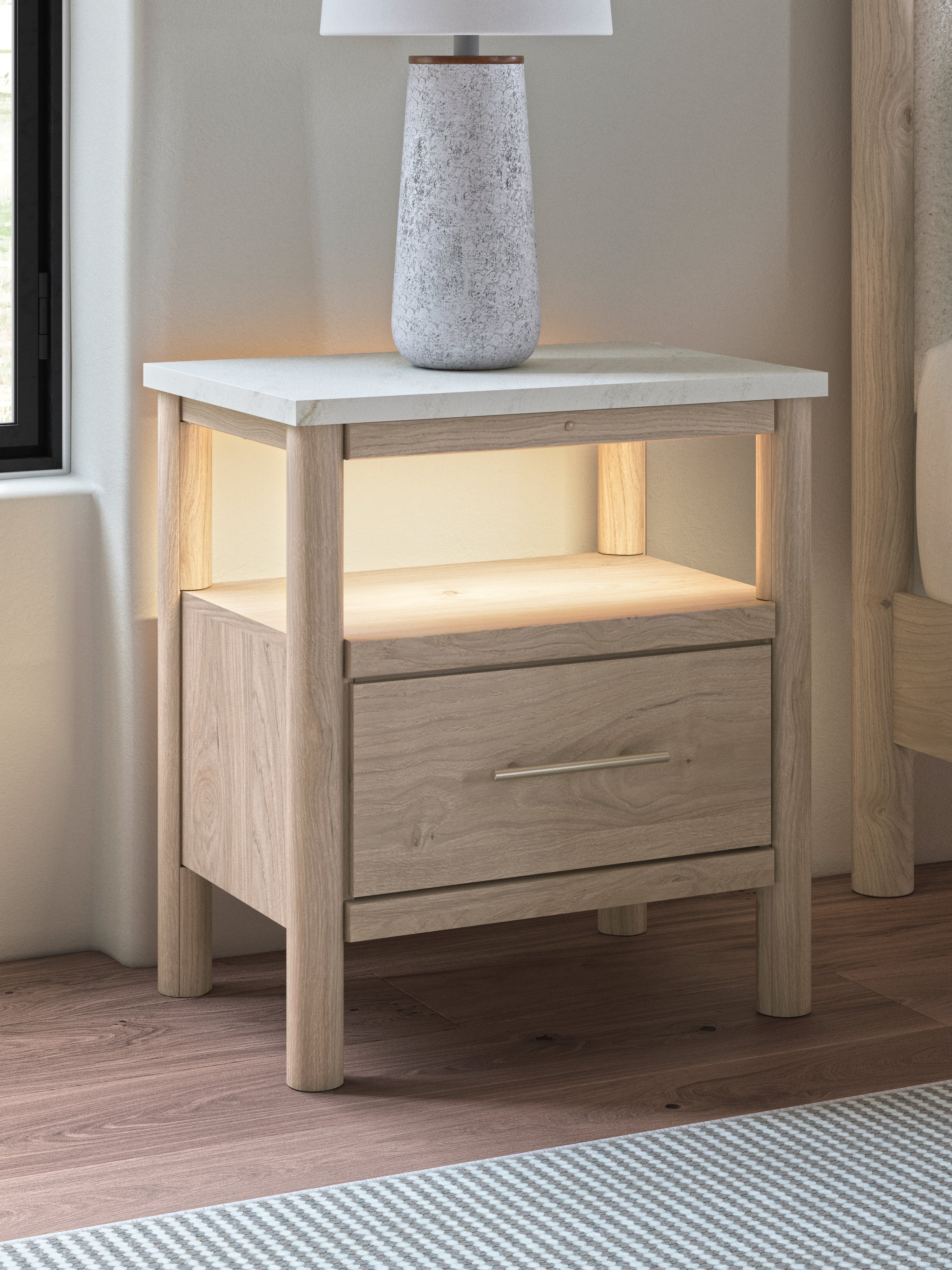 Cadmori Queen Upholstered Panel Bed