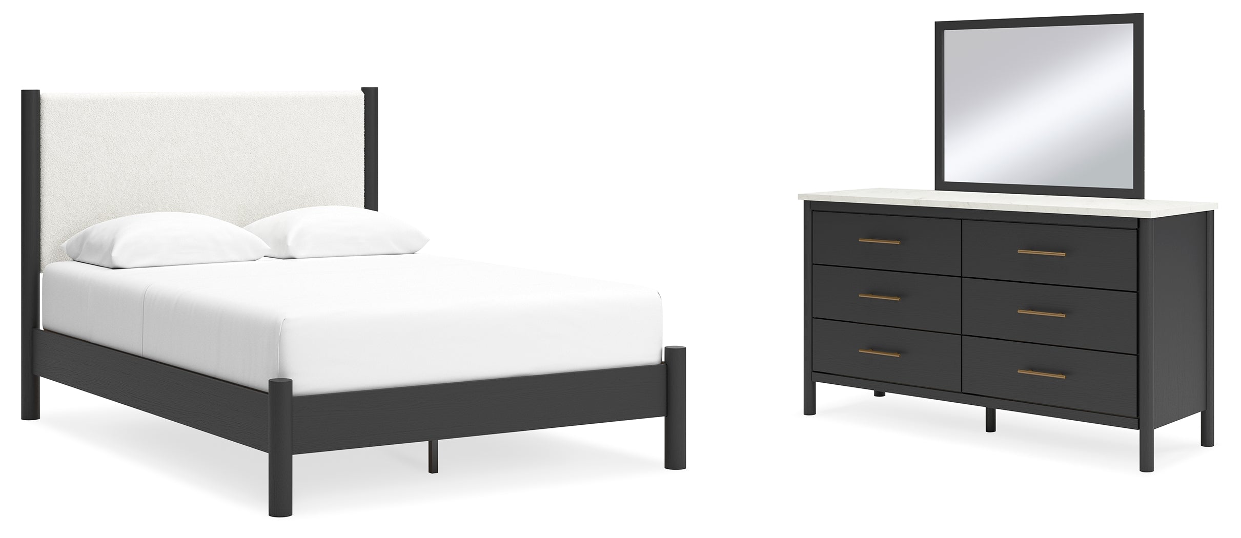 Cadmori Queen Upholstered Panel Bed