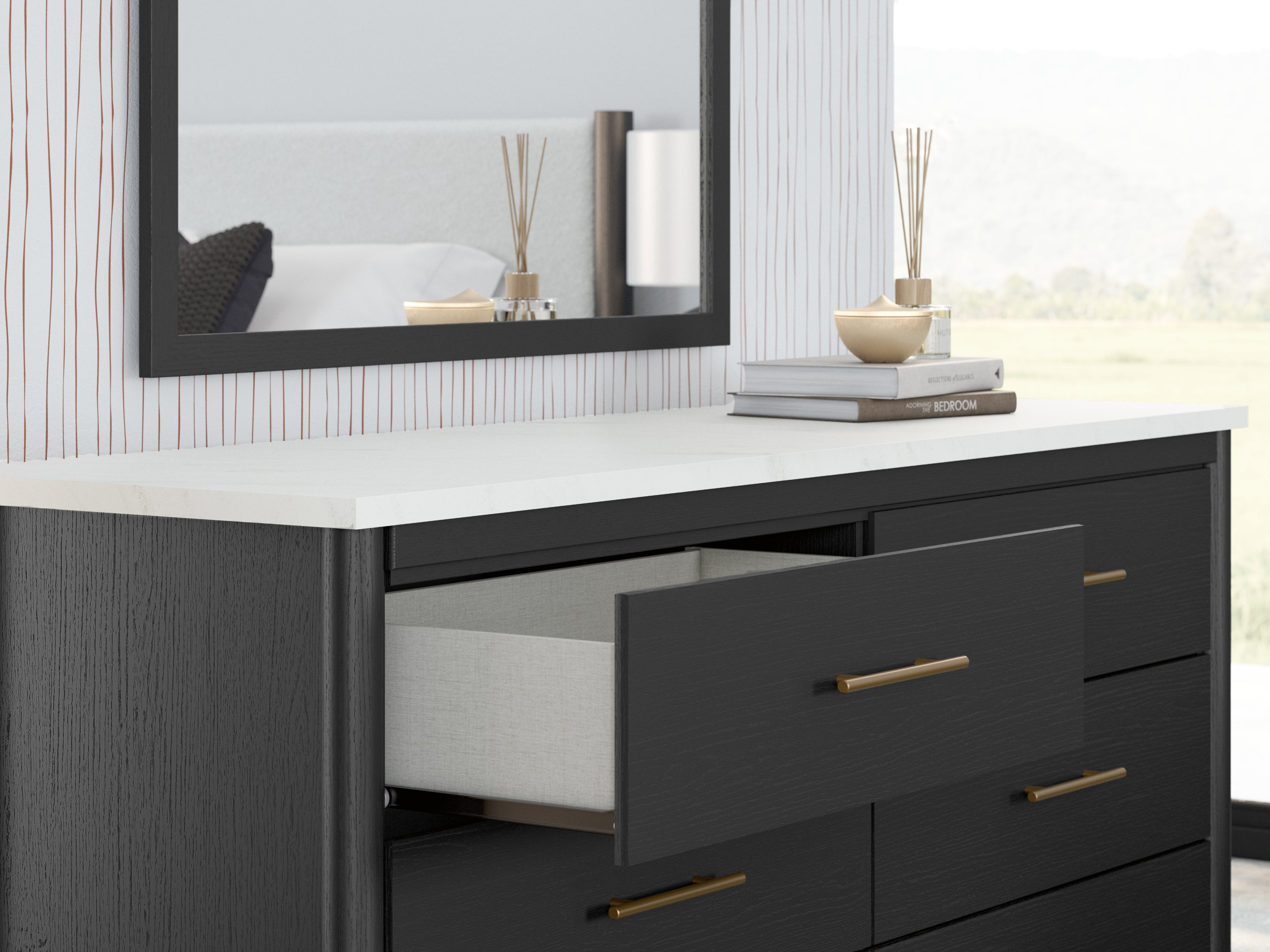 Cadmori Queen Upholstered Panel Bed