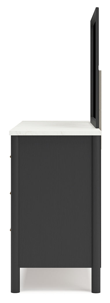 Cadmori Full Upholstered Panel Bed