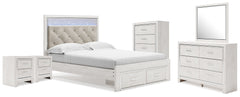 Best Deals Furniture - Ashley Furniture - Altyra Queen Storage Bed, Dresser Mirror, Chest and 2 Nightstands - Queen Storage Bed, Dresser Mirror, Chest and 2 Nightstands - B2640B72