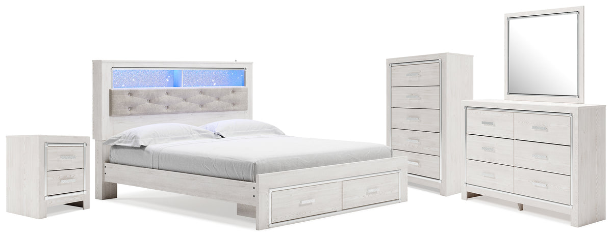 Best Deals Furniture - Ashley Furniture - Altyra King Storage Bed, Dresser, Mirror, Chest and Nightstand - King Storage Bed, Dresser, Mirror, Chest and Nightstand - B2640B76