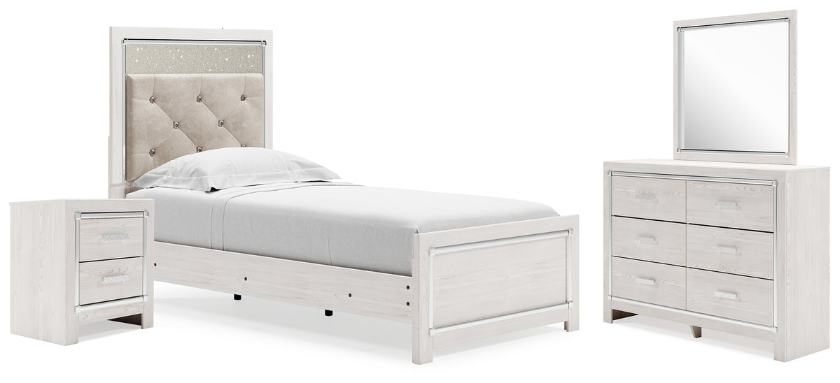 Best Deals Furniture - Ashley Furniture - Altyra Twin Panel Bed, Dresser, Mirror and Nightstand - Twin Panel Bed, Dresser, Mirror and Nightstand - B2640B70