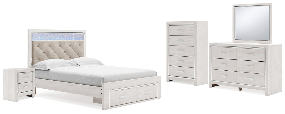 Best Deals Furniture - Ashley Furniture - Altyra Queen Storage Bed, Dresser, Mirror, Chest and Nightstand - Queen Storage Bed, Dresser, Mirror, Chest and Nightstand - B2640B42