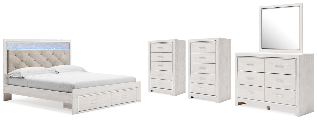 Best Deals Furniture - Ashley Furniture - Altyra King Storage Bed, Dresser, Mirror and 2 Chests - King Storage Bed, Dresser, Mirror and 2 Chests - B2640B45