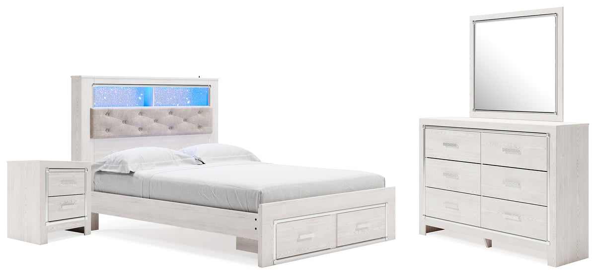 Best Deals Furniture - Ashley Furniture - Altyra Queen Panel Storage Bed, Dresser, Mirror and Nightstand - Queen Panel Storage Bed, Dresser, Mirror and Nightstand - B2640B38