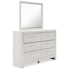 Best Deals Furniture - Ashley Furniture - Altyra Queen Upholstered Panel Bed, Dresser, Mirror, Chest and 2 Nightstands - Queen Upholstered Panel Bed, Dresser, Mirror, Chest and 2 Nightstands / White - B2640B36
