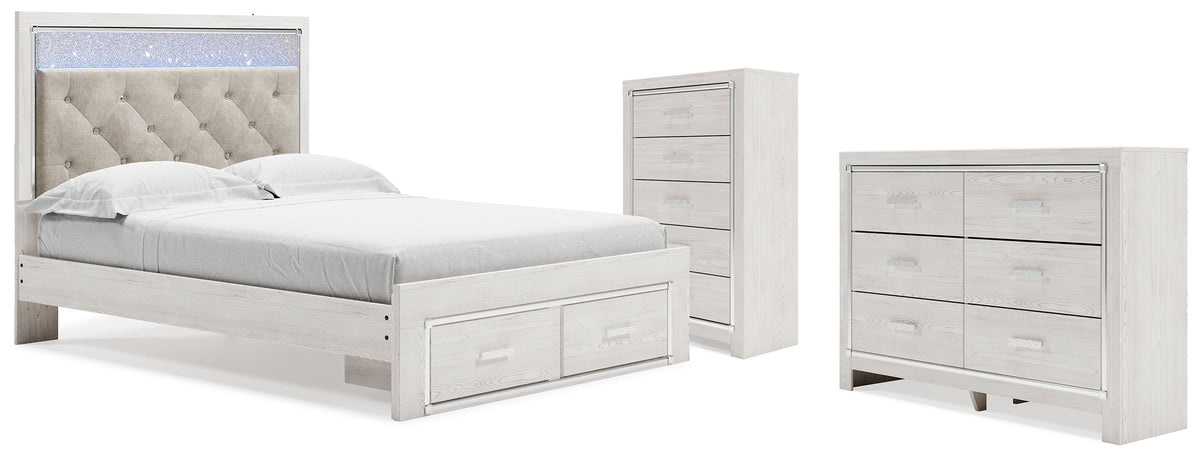 Best Deals Furniture - Ashley Furniture - Altyra Queen Storage Bed, Dresser and Chest - Queen Storage Bed, Dresser and Chest - B2640B64