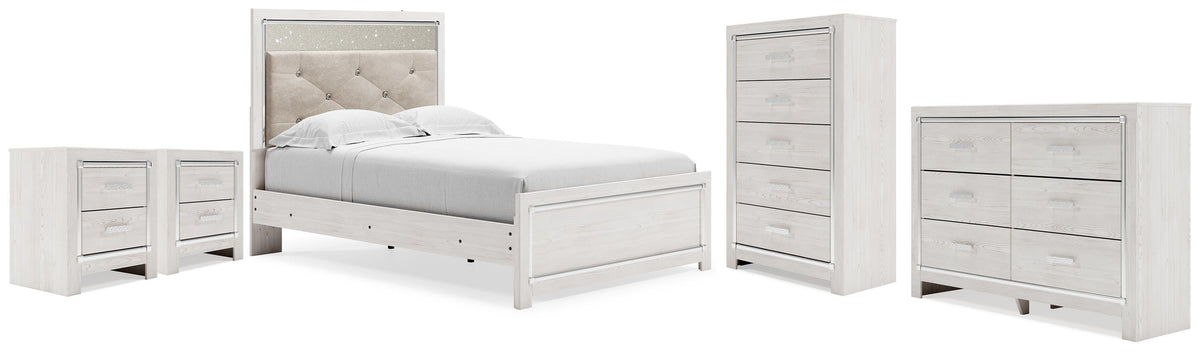 Best Deals Furniture - Ashley Furniture - Altyra Full Panel Bed, Dresser, Chest and 2 Nightstands - Full Panel Bed, Dresser, Chest and 2 Nightstands - B2640B81