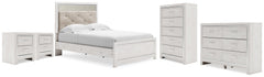 Altyra Full Panel Bed, Dresser, Chest and 2 Nightstands