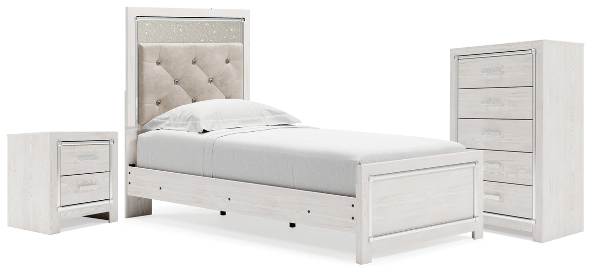 Best Deals Furniture - Ashley Furniture - Altyra Twin Panel Bed, Chest and Nightstand - Twin Panel Bed, Chest and Nightstand - B2640B60