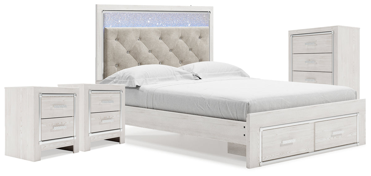 Best Deals Furniture - Ashley Furniture - Altyra Queen Storage Bed, Chest and 2 Nightstands - Queen Storage Bed, Chest and 2 Nightstands - B2640B68