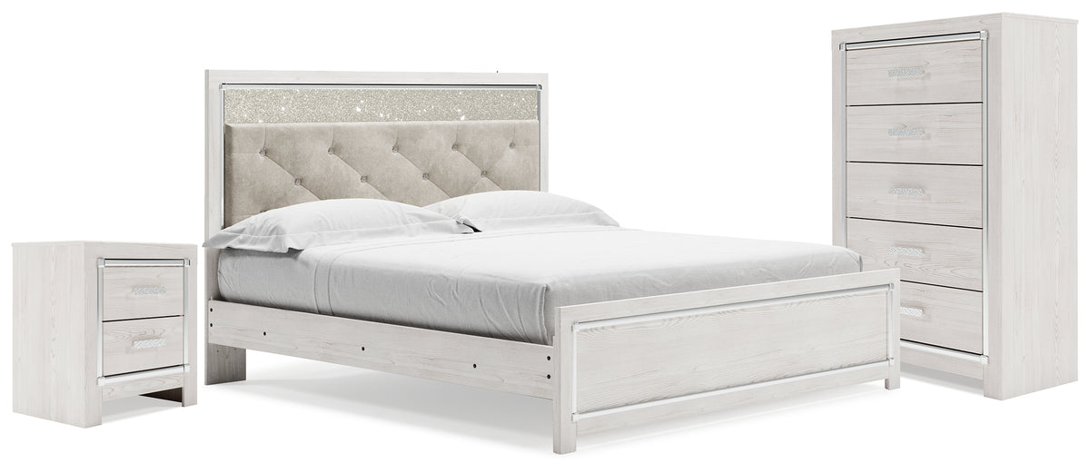 Best Deals Furniture - Ashley Furniture - Altyra King Panel Bed, Chest and 2 Nightstands - King Panel Bed, Chest and 2 Nightstands - B2640B61