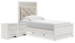 Best Deals Furniture - Ashley Furniture - Altyra Twin Upholstered Panel Bed and 2 Nightstands - Twin Upholstered Panel Bed and 2 Nightstands - B2640B74