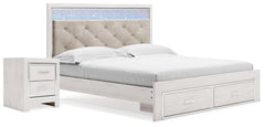 Best Deals Furniture - Ashley Furniture - Altyra King Storage Panel Bed and Nightstand - King Storage Panel Bed and Nightstand - B2640B80