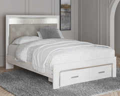 Best Deals Furniture - Ashley Furniture - Altyra Queen Upholstered Storage Bed - Queen Upholstered Storage Bed / White - B2640B17