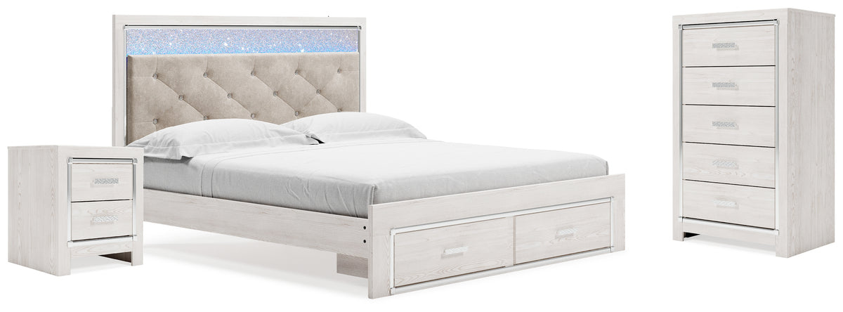 Best Deals Furniture - Ashley Furniture - Altyra King Storage Bed, Chest and Nightstand - King Storage Bed, Chest and Nightstand - B2640B44
