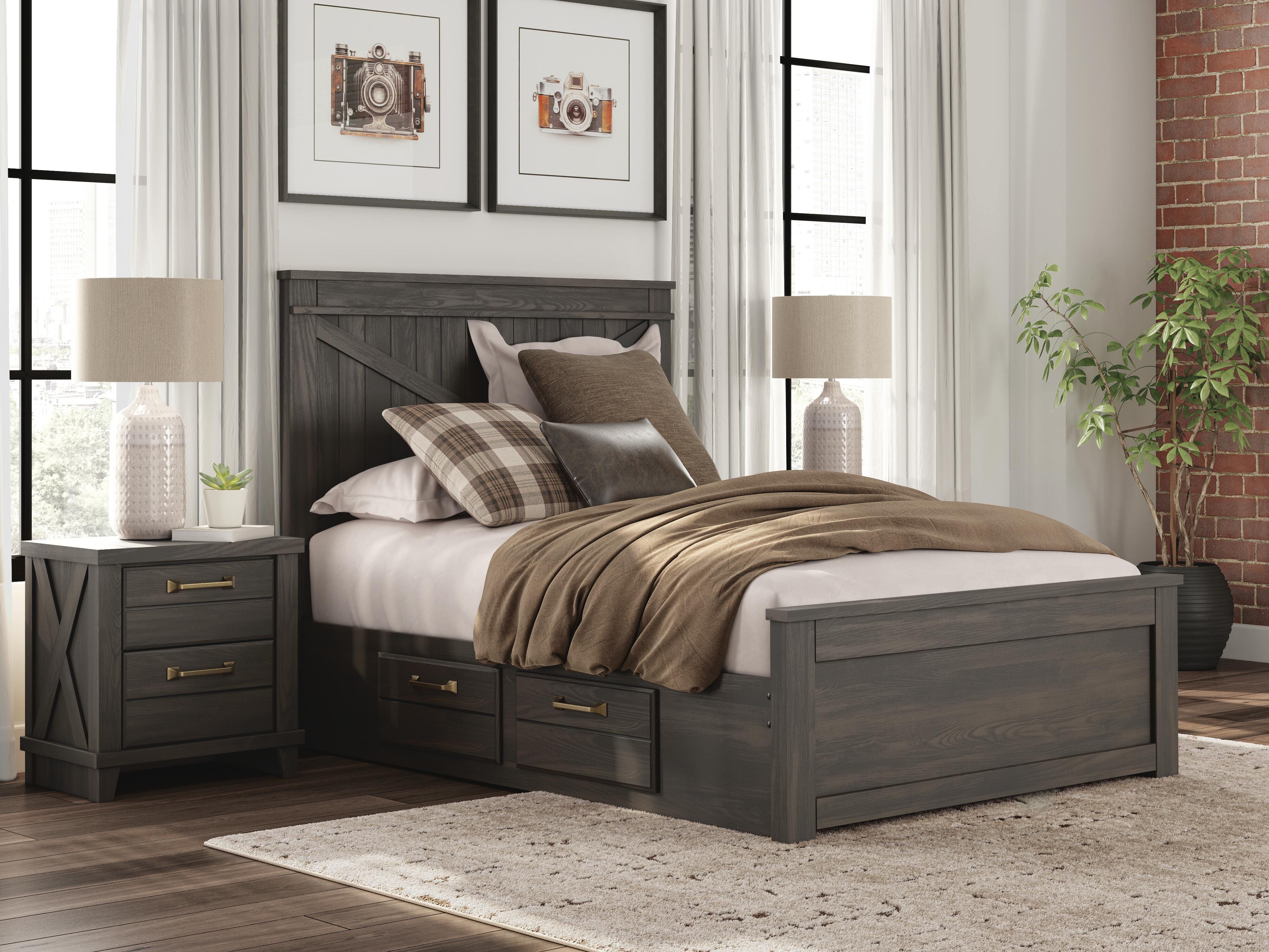 Best Deals Furniture - Ashley Furniture - Vonitta Bay Full Panel Bed with 2 Sided Storage - Full Panel Bed with 2 Sided Storage - PCB2648B18