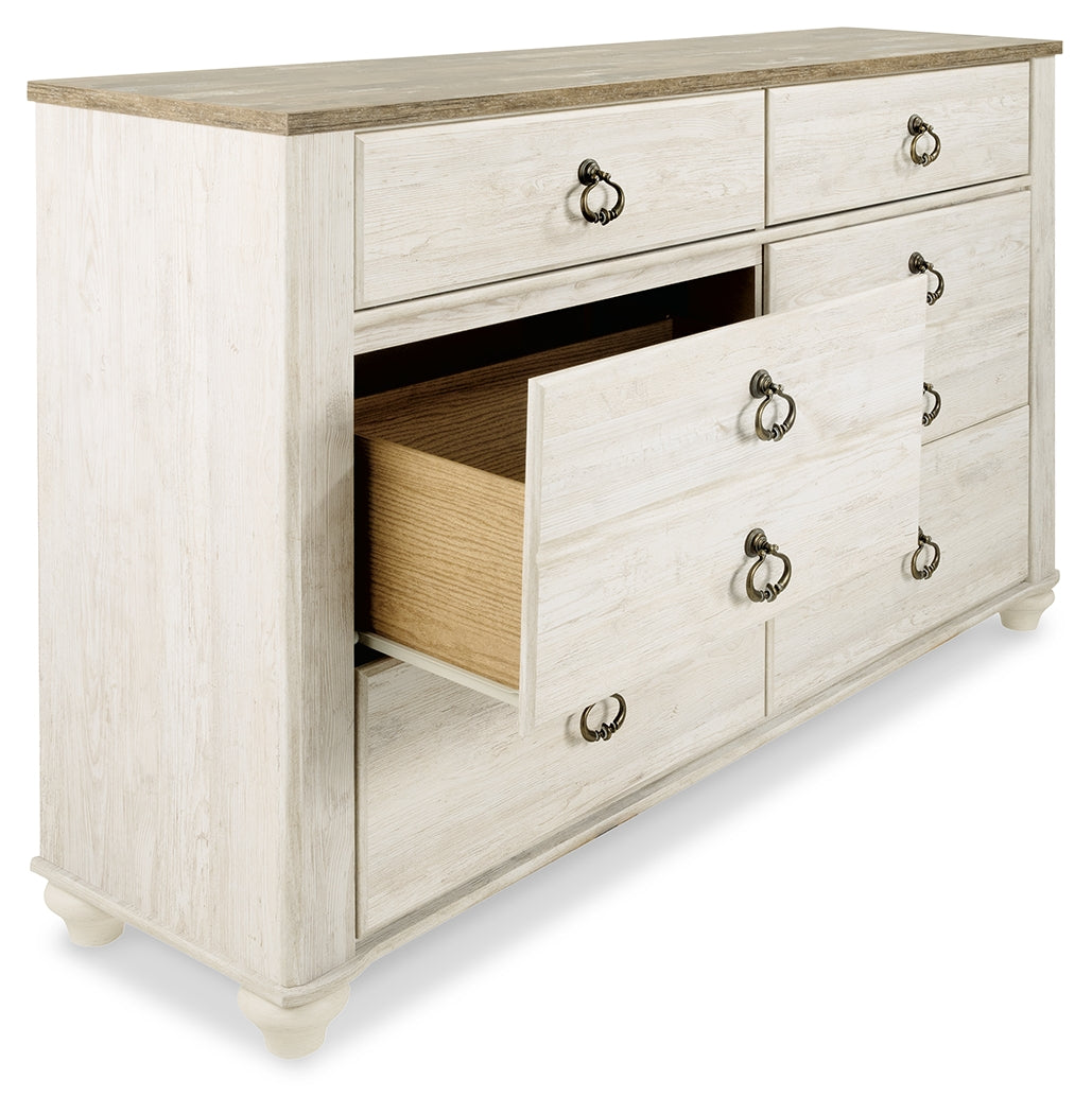 Willowton Queen Sleigh Bed and Dresser