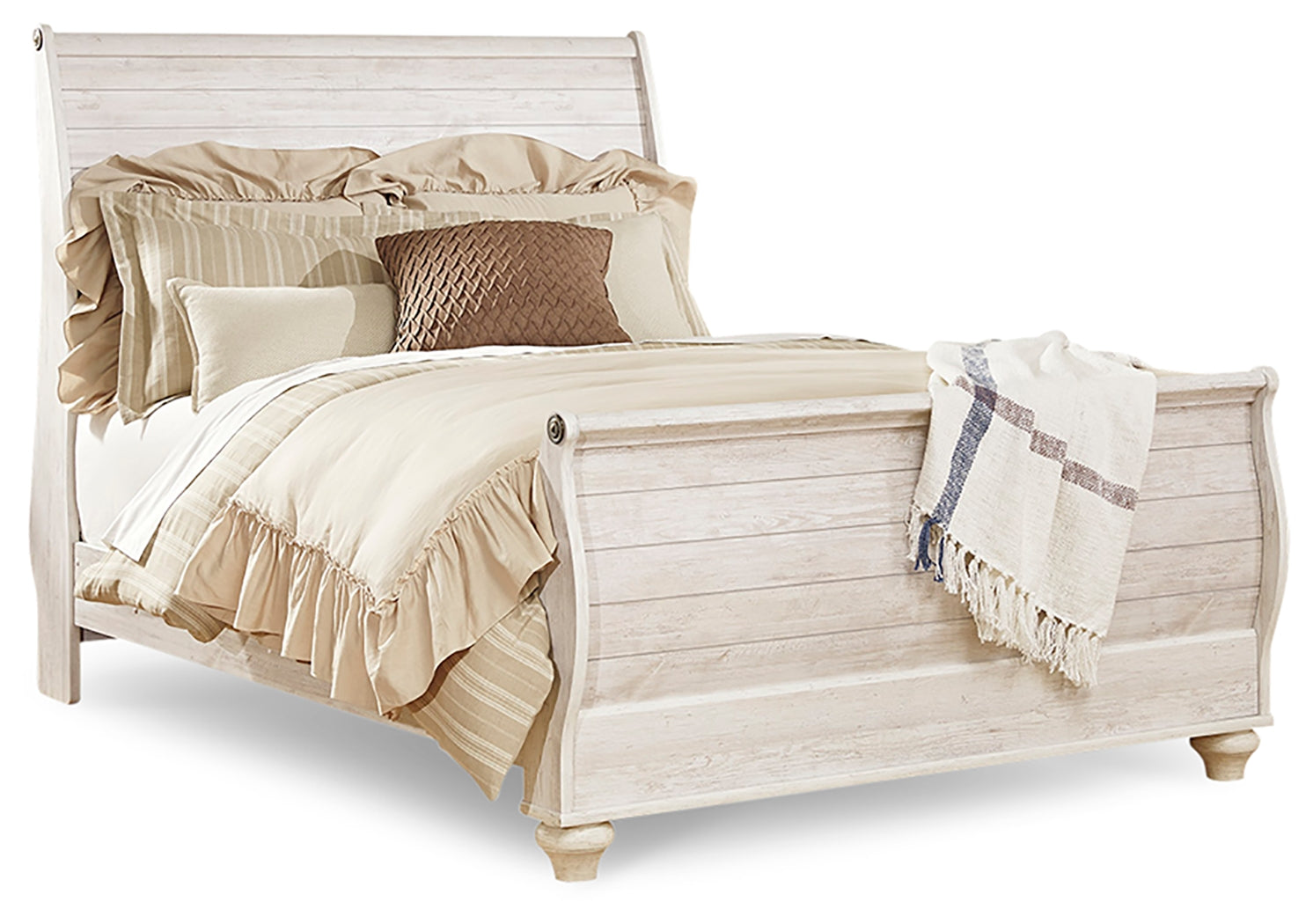 Willowton Queen Sleigh Bed and Dresser