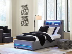 Best Deals Furniture - Ashley Furniture - Verishaw Twin Upholstered Bed - Twin Upholstered Bed - PCB2721B23
