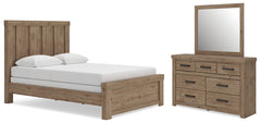Best Deals Furniture - Ashley Furniture - Oliandon Queen Panel Bed, Dresser and Mirror - Queen Panel Bed, Dresser and Mirror - PCB2844B3