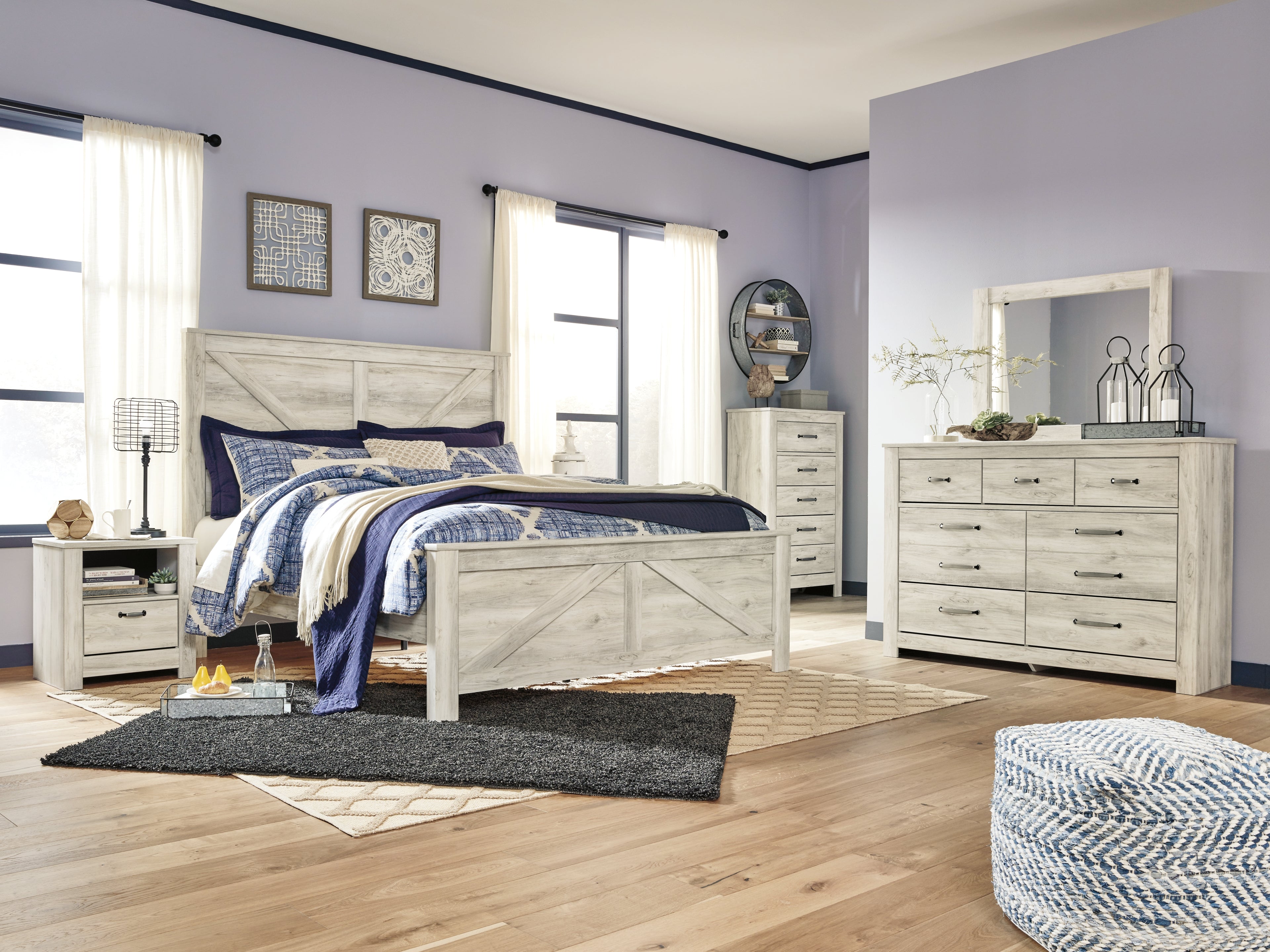 Bellaby King Crossbuck Panel Bed