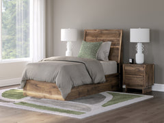 Best Deals Furniture - Ashley Furniture - Chirason Twin Panel Bed - Twin Panel Bed / Brown - PCB3367B21