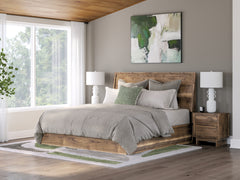 Best Deals Furniture - Ashley Furniture - Chirason King Panel Bed - King Panel Bed / Brown - PCB3367B13