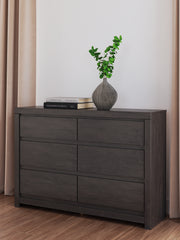 Best Deals Furniture - Ashley Furniture - Fraluna Dresser - Six Drawer Dresser / Charcoal - PCB3370-31