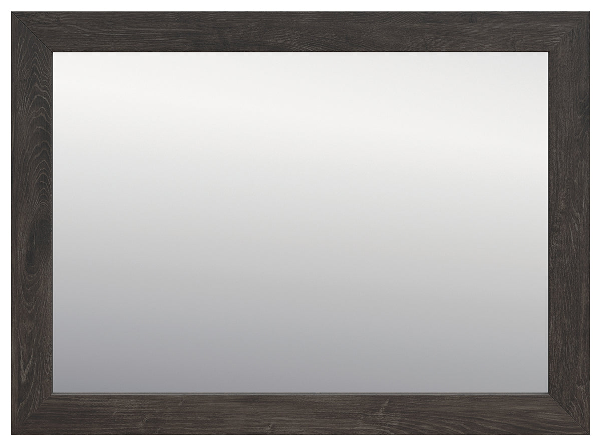Best Deals Furniture - Ashley Furniture - Fraluna Bedroom Mirror - Bedroom Mirror / Charcoal - PCB3370-36