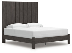 Best Deals Furniture - Ashley Furniture - Fraluna King Panel Bed - King Panel Bed / Charcoal - PCB3370B8