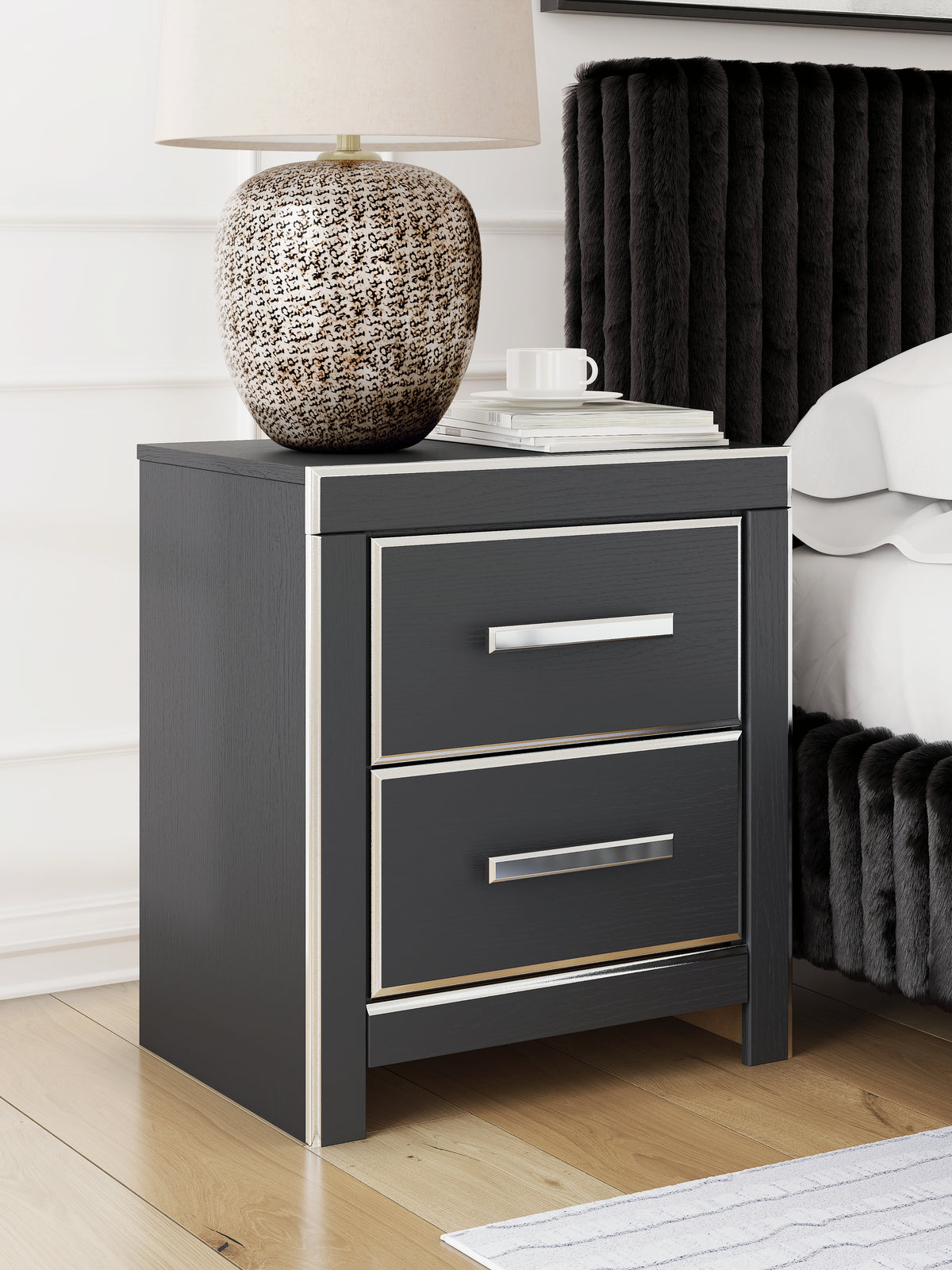 Best Deals Furniture - Ashley Furniture - Zuraleus Nightstand - Two Drawer Night Stand / White - PCB3381-92