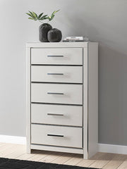 Best Deals Furniture - Ashley Furniture - Zuraleus Chest of Drawers - Five Drawer Chest / White - PCB3381-46