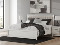 Best Deals Furniture - Ashley Furniture - Zuraleus King Upholstered Panel Bed - King Upholstered Panel Bed / White - PCB3381B10