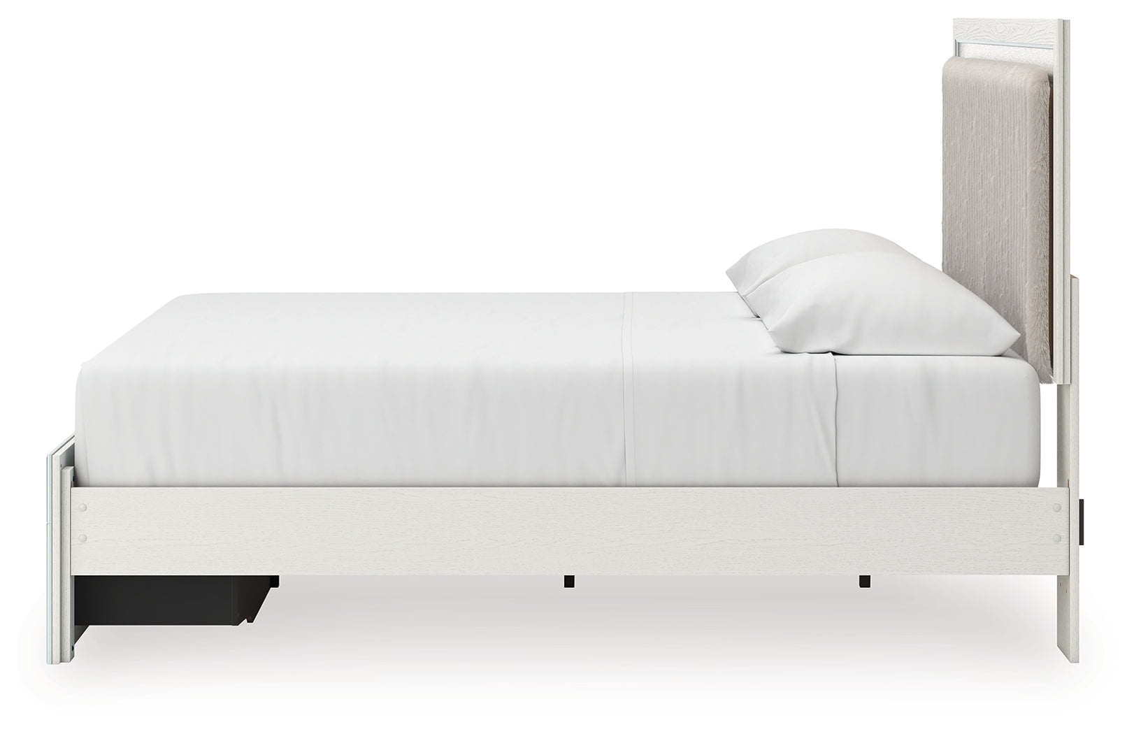 Zuraleus King Upholstered Panel Storage Bed