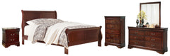 Best Deals Furniture - Ashley Furniture - Alisdair King Sleigh Bed, Dresser, Mirror and Nightstand - King Sleigh Bed, Dresser, Mirror and Nightstand - B376B13