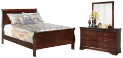 Best Deals Furniture - Ashley Furniture - Alisdair Full Sleigh Bed, Dresser and Mirror - Full Sleigh Bed, Dresser and Mirror - B376B7