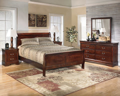 Best Deals Furniture - Ashley Furniture - Alisdair Queen Sleigh Bed, Dresser, Mirror, and Nightstand - Queen Sleigh Bed, Dresser, Mirror, and Nightstand - B376B14