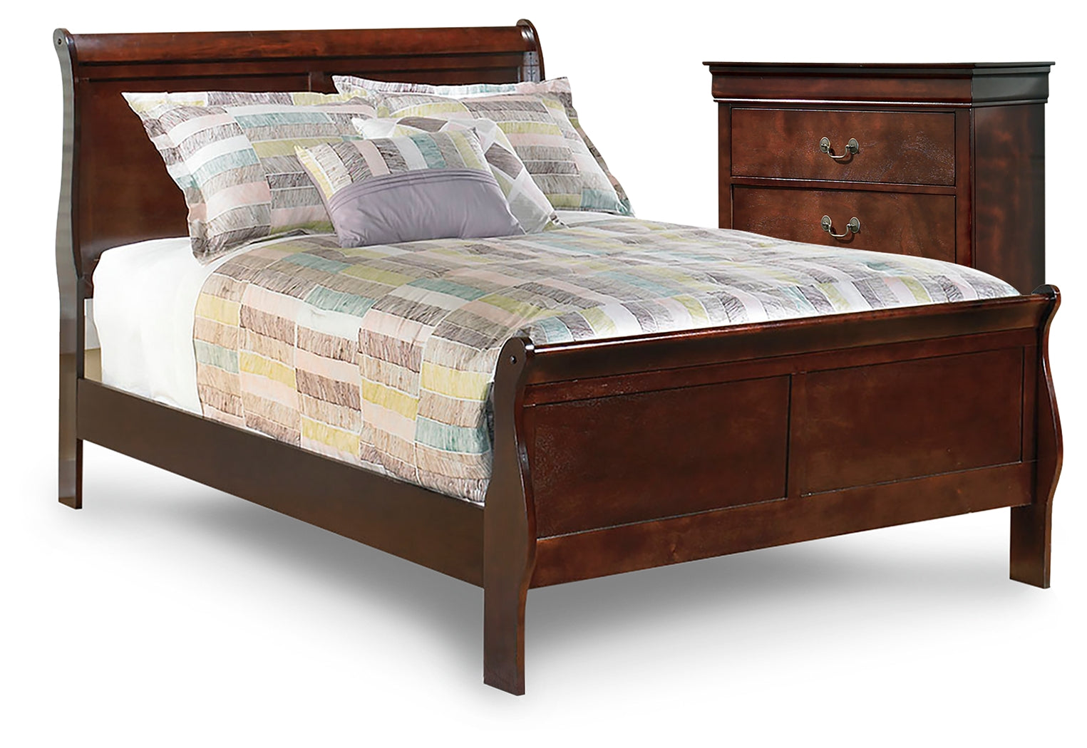 Best Deals Furniture - Ashley Furniture - Alisdair Full Sleigh Bed and Chest - Full Sleigh Bed and Chest - B376B34