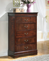 Best Deals Furniture - Ashley Furniture - Alisdair Chest of Drawers - Chest / Reddish Brown - B376-46