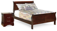 Best Deals Furniture - Ashley Furniture - Alisdair Full Sleigh Bed and Nightstand - Full Sleigh Bed and Nightstand - B376B16