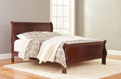 Best Deals Furniture - Ashley Furniture - Alisdair Queen Sleigh Bed - Queen Sleigh Bed / Reddish Brown - B376B2