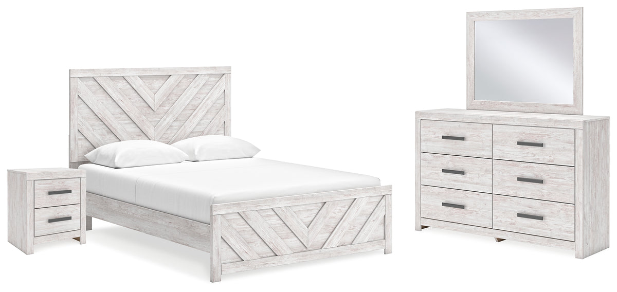 Best Deals Furniture - Ashley Furniture - Cayboni Queen Panel Bed, Dresser, Mirror and Nightstand - Queen Panel Bed, Dresser, Mirror and Nightstand - B3788B8