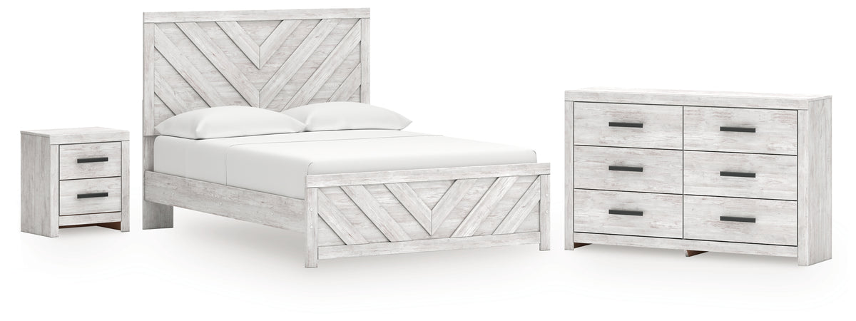 Best Deals Furniture - Ashley Furniture - Cayboni Queen Panel Bed, Dresser and Nightstand - Queen Panel Bed, Dresser and Nightstand - B3788B9